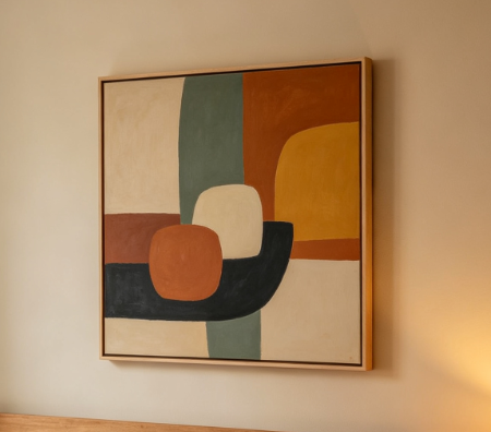 Morandi Color Scheme Geometric Decorative Painting
